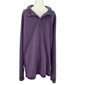 Tommy Bahama Purple Reversible Pull Over Sweater B7